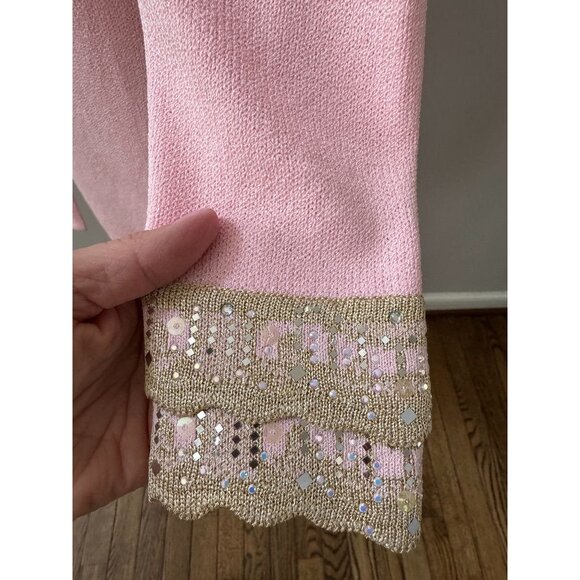NWT St John Knit Pink Embellished blazer size 2 - Picture 5 of 11